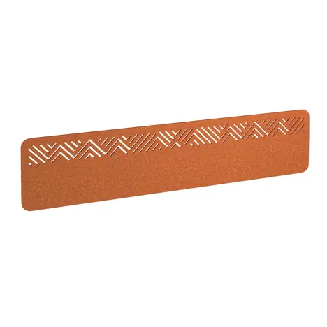 Chevron Acoustic Desktop Screen - 1800mm - Tangerine